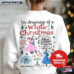 White Christmas Movie 1954 Shirt Haynes Sisters Sweatshirt Hoodie Sweatshirt Birth Of Jesus, Christmas Movie, Christmas Delivery