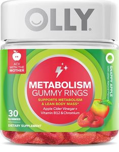 Gummy Rings, Lipid Metabolism, Apple Cider Benefits, Improve Metabolism, Belly Fat Burner Drink, Health Vitamins, Fat Burner Drinks, Lean Body, Vitamin B12