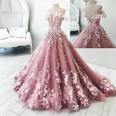 Find ideas๏ฟฝand inspiration for Gorgeous Butterfly Quinceanera Dress Princess Applique Wedding Pageant Ball Gown, Womens Dresses Off Shoulder Tulle, Tulle Ball Gown Wedding Dress, Prom Dress Lace, Champagne Prom Dress, Floor Length Prom Dresses, Tulle Ball Gown, Ball Gowns Evening, Fairytale Dress, Ball Gowns Prom