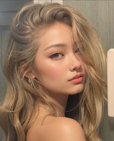 Pretty Blonde Face Claim, Pretty Face Claims Female, Asian Baddie Hairstyles, Wasian Girl Faceclaims, Ethereal Face Claim, Wasian Girl Face Claim, Shifting Face Claims Female, Pretty Face Claims, Asian Face Claim Female