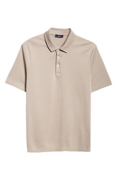 Cut from supersoft cotton jersey, this classic polo brings casual polish to everyday ensembles. 25" length (size 48EU) Button half-placket Spread collar Short sleeves 100% cotton Dry clean Made in Portugal Designer Clothing Designer Clothing, Portugal, Dry Clean, Nordstrom, Bring It On, Clothes Design