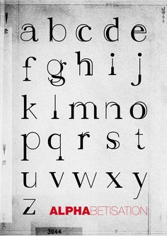 an old fashioned alphabet with the letters and numbers