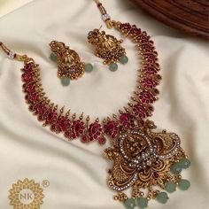 Lakshmi neckpiece with stone Price - 599/- + freeship