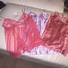 Victoria's Secret 3 baby doll's 😍 New without tags Victoria's Secret Intimates & Sleepwear Purple Summer Bedtime Sets, Purple Summer Sleepwear Sets, Pink Feminine Sleepwear Sets, Pink Feminine Sleep Sets, Pink Camisole For Loungewear, Flirty Pink Sleepwear With Built-in Bra, Pink Sheer Camisole Sleepwear, Cute Purple Loungewear Sets, Pink Spaghetti Strap Summer Set