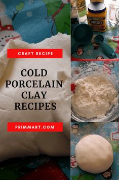 the process for making homemade cold porcelan clay