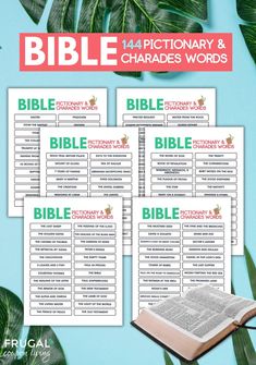 the bible dictionary and chart for children to use on their own school desks, or in