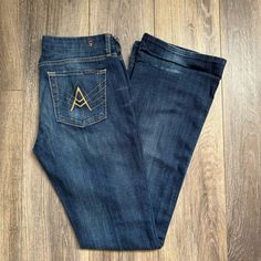 7 For All Mankind “A” Pocket Jeans Size 29 7 For All Mankind Jeans, Jeans Color, Pocket Jeans, For All Mankind, 7 For All Mankind, Colored Jeans, Blue Orange, Flare Jeans, Jeans Size