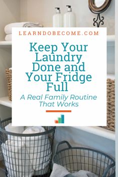 A Neighbor Told Me This Trick And Summer Declutter, Stocked Fridge, Family Notebook, Family Routine, Laundry Schedule, Fly Lady, Clean Clothes, Home Binder, Living Simply