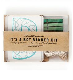 it's a boy banner kit in a box