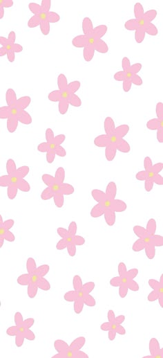 pink and yellow flowers are on a white background with light blue dots in the middle