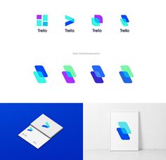 the logo for a company that sells business cards and stationery items is designed to look like geometric shapes