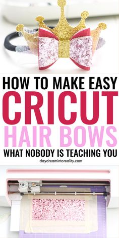 how to make easy cricut hair bows that nobody is teaching you