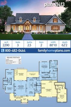 the floor plan for this house is very large and has two levels to each level