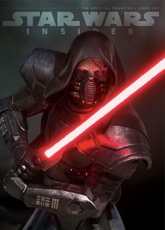 star wars the old republic poster with darth vader holding a light saber in his hand