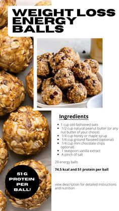 Protein Balls Recipes Healthy, Granola Chocolate Chip Balls, Energy Balls Peanut Butter Chocolate, Peanut Oat Balls, On Protein Balls, Gf Df Protein Balls, Clean Eating Protein Balls, Peanut Butter Oats Balls, Peanut Protein Balls