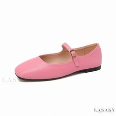 Lasaky - Classic Mary Jane Heels with Asymmetrical Toe and Soft Padded Insole Mary Jane Shoes Heels, Elegant Flats, Square Head, Mary Jane Heels, Mary Jane Shoes, Heeled Sandals, Retro Inspired, Dusty Pink, Low Heels