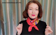 Scarf With Turtleneck, Short Scarf Tying, Small Scarf Tying, Style A Silk Scarf, Scarf Tying Tutorial, Turtleneck Sweater Outfit, Mock Dress, High Neck Shirts