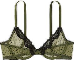 Sheer Lace Summer Bra, Summer Lace Bra With Padded Cups, Elegant Green Underwire Bra, Elegant Green Spring Bra, Summer Lace Underwire Bra, Elegant Green Bra With Lace Trim, Green Lace Bra With Lace Trim, Elegant Green Lace Bra, Green Lace Party Bra