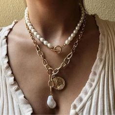 Questions? Leave A Comment Below! Pearls Necklace, Leave A Comment, Red Gold, Womens Jewelry Necklace, Pearl Necklace, Jewelry Necklaces, Necklaces, Women Jewelry, Red