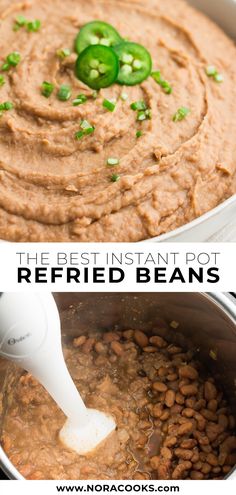 the best instant pot refried beans recipe is ready in minutes and it's so easy to make