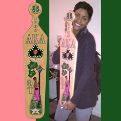 Fraternity & Sorority Paddles | madebymikeg Alpha Kappa Alpha Paddles