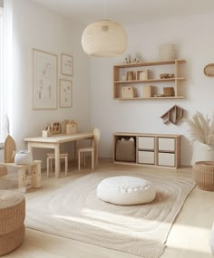 a living room filled with furniture and lots of white stuff on top of a rug