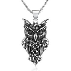 PRICES MAY VARY. Metal: Stainless Steel Dimension: pendant length: 4.5CM(1.77"); width: 2.5CM(0.98"); Chain length: 60CM(23.6") Package: Jewelry Box Mens Womens Gift Jewelry Punk Rock Owls are the symbol of wisdom and knowledge. Owl animal necklace can incredibly boost your confidence and greatly show your personality holding its own in any situation. Vintage owl pendant necklace can strongly embody your personal charm and add a touch of glamour to your daily look; *Condition: 100% new
*Code: BY Owl Animal, Package Jewelry, Owl Pendant Necklace, Animal Necklace, Owl Pet, Owl Pendant, Vintage Owl, Pet Necklace, Jewelry Pendant