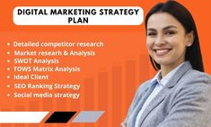 I will create a profitable digital marketing strategy and marketing plan Freelance Marketing, Seo Ranking, Swot Analysis, Ideal Client, Marketing Consultant, Social Media Strategies, Digital Marketing Strategy, Marketing Plan