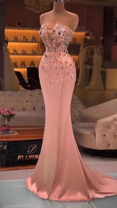 African print dress Peach Prom Dress Long, Peach Dress Outfit Wedding, Peach Prom Dress, Peach Prom Dresses, فستان زهري, Peach Bridesmaid Dresses, Classy Gowns, Party Wear Gown, Gowns Dresses Elegant