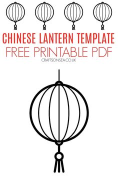 the chinese lantern template with free printable paper