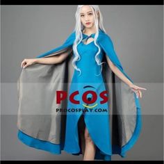 Second Owner, Never Worn. Purchased From Procosplay. Only Tried On. Size Small, But Fits Closer To An Xs. Daenerys Costume, Game Of Thrones Daenerys, Winter Cloak, Long Grey Coat, Poncho Coat Cape, Sequin Cape, Game Of Throne Daenerys, Fringe Coats, Plaid Capes