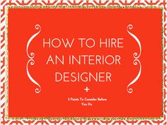 how to hire an interior designer