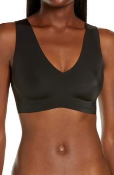 Supersoft fabric and a wireless design give you the support you need in this V-neck bra that hugs curves and disappears under clothing. Style Name:True & Co. True Body Lift Full V-Neck Bralette. Style Number: 6097336. True Bra, Under Clothing, Full Coverage Bra, Nordstrom Anniversary Sale, Racerback Bra, Black Bralette, Bra Women, Lace Bralette, Bralette