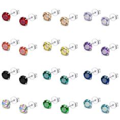 PRICES MAY VARY. ❀PACKAGE — You Will Receive 12 Pairs(12 Colors) Ear Stud, Affordable Cartilage Earrings Set. Excellent Internal Screw Thread, Firmly Screw On and Flexibly Screw Off. Suitable for Cartilage, Helix Tragus, and Ear Piercing. ❀MATERIAL — Helix Earrings Made of Quality 316L Durable Stainless Steel, Studded With Tiny AAA+ Cubic Zirconia Stone, Healthy and Durable, Nickel-free and Lead-free. ❀SIZE — Ball Backs: Bar Thickness: 16g(1.2mm), Bar Length: 6mm, CZ Stone Size: 4mm. Butterfly P Tragus Piercing, Body Jewelry Piercing, Fancy Gifts, Helix Earrings, Tragus Piercings, Ear Stud, Studs Earrings, Ear Piercing, Cartilage Piercing