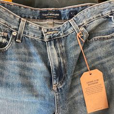 New Size 26 Lucky Jeans Lucky 7 Jeans, Lucky Brand Mom Jeans, Lucky Brand Earrings, Lucky Jeans, Lucky Brand Womens Jeans, Lucky Brand Jeans, Jeans Brands, Lucky Brand, Straight Leg