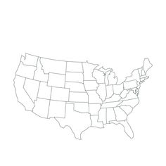 an outline map of the united states