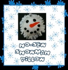 an image of a snowman pillow with the words modern snowman pillow on it