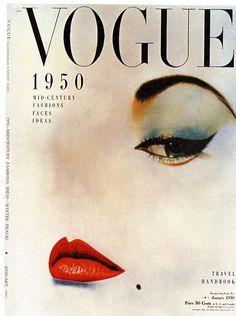 an image of a magazine cover with a woman's face and red lipstick on it