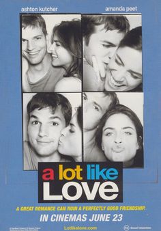 a lot like love movie poster with four different faces and the words, in cinema