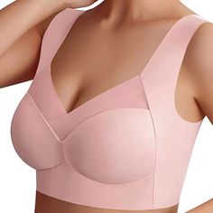 PRICES MAY VARY. Comfortable: Wireless bra for women is made of skin-friendly, highly elastic fabric ,offers lightweight/breathable and comfortable feeling. Wireless&Seamless:V neck, Air Ultimate Lift Stretch,No Steel Ring,super soft,and you will feel nothing at all. Push Up Bra: Provide instant sculpting of breasts shape & contour against sagging, Creating a perkier & smoother shape with full support. Occasion: This everyday bras can wear for Daily wear, Sleep, Sports, Fitness, Yoga, Pregnancy, Belle Silhouette, Women Gathering, Best Tank Tops, Poor Posture, Beautiful Figure, Comfortable Bras, Estilo Chic, Improve Posture, Tallinn