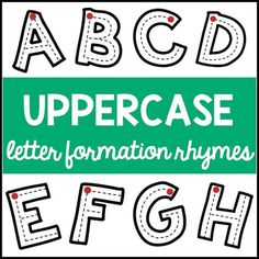 the uppercase and lowercase letters are outlined in black, white, and green