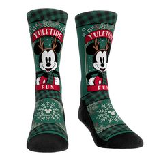 Disney Christmas Socks - Yuletide Fun Socks - Disney Socks - Rock 'Em Socks Disney Christmas Stockings Ideas, Nightmare Before Christmas Fluffy Socks, Disney Christmas Socks, Disney Stockings, Disney Socks, Christmas. Womens Socks, Christmas Socks, Us Man, Disney Christmas