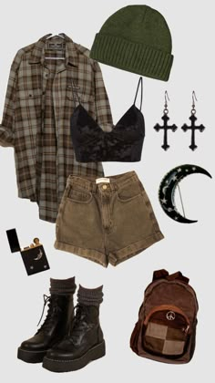 Yellow Grunge Aesthetic Outfits, Horse Stable Outfits, Clothing Style Boards, Apothecary Aesthetic Outfit, Mosscore Aesthetic Outfit, Witchy Hippie Outfits, Earthbound Outfits, Shopping Date Outfit, Lesbian Outfits Aesthetic