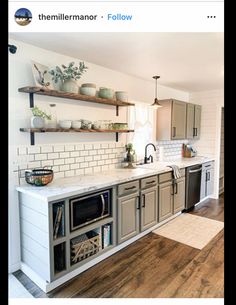 the kitchen is clean and ready for us to use in its new owner's home