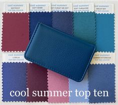 Deep Summer, Summer Color Palettes