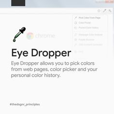 the web page for eye dropper is shown with an image of a picker