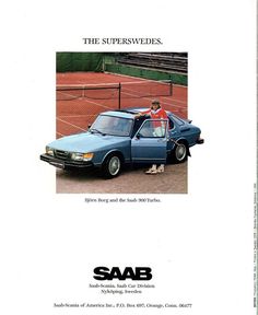 an advertisement for the saab supersweds