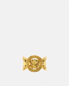 Medusa '95 Ring Gold | Versace US Versace Accessories Jewelry, Versace Ring, Versace Jewelry, Versace Accessories, Rings Jewelry Fashion, Wide Band Rings, Matches Fashion, Iconic Women, Versace Men