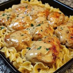 Air Fryer Cake Recipes, Amish Chicken, Variety Food, One Pan Chicken, Buttered Noodles, Main Dish Salads, Chicken Main Dishes, Pan Chicken, Egg Noodles