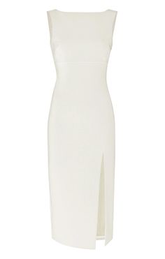 A touch of elegance - the Tilden Dress! Crafted in ivory and detailed with pearl accents, this midi dress will have you looking both beautiful and sophisticated. The high neck and subtle slit really bring this piece to life, making it perfect for any special occasion! Fit Details High necklineLinedFittedMidi lengthSleeveless67% Polyester 27% Rayon 6% SpandexDry Clean OnlyImportedLength: 41.25in from shoulderMeasurements from size 4 White Dresses For Graduation, High Neck White Dress, White Dresses Graduation, City Hall Wedding, Vogue Covers, White Midi, Fit Details, Grad Dresses, Dress Inspo